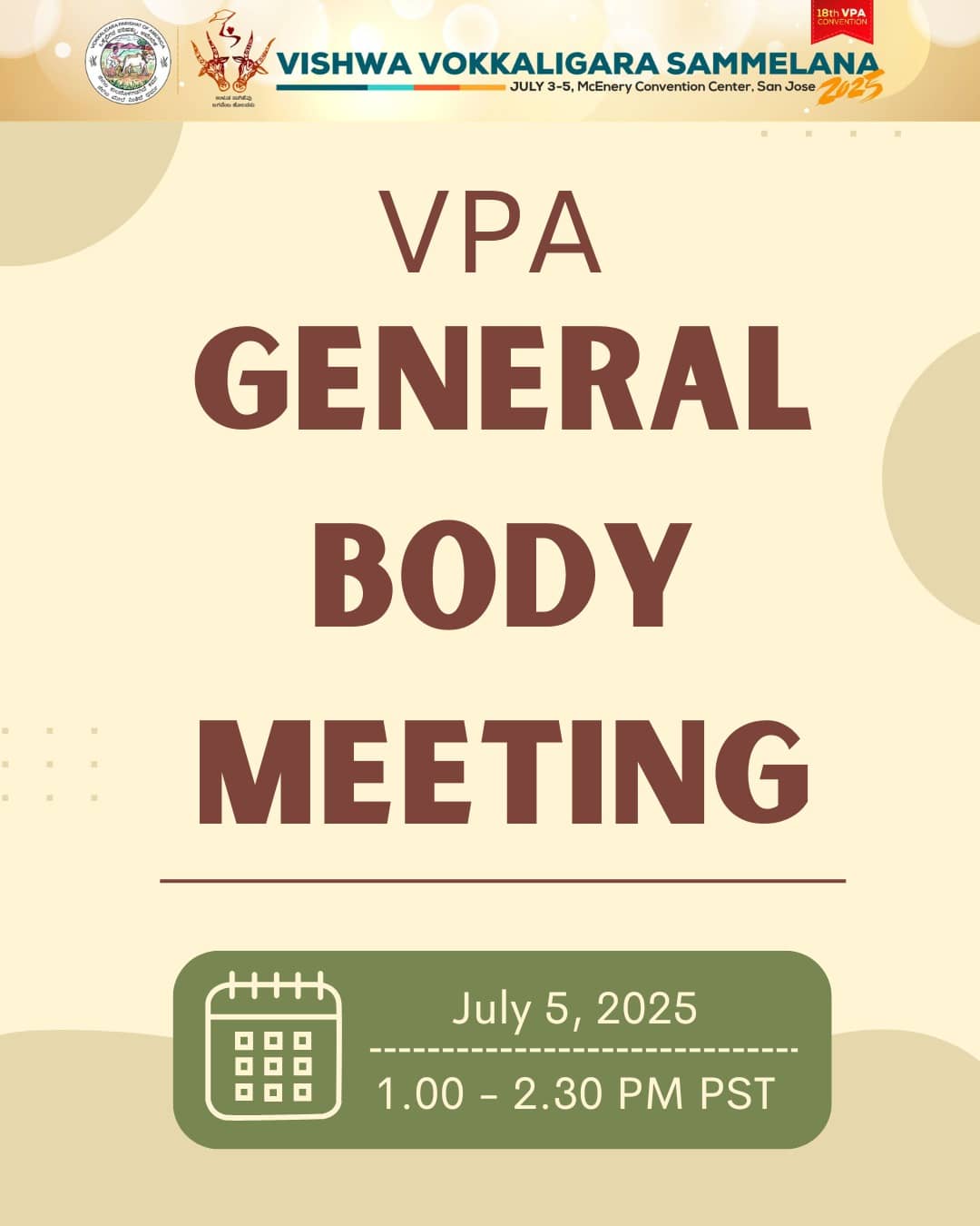 General Body Meeting
